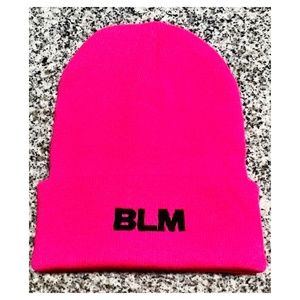 "BLM" CABLE KNIT HAT -Cozy- Color: Hot Pink / Barbie🩷​ **BRAND NEW!!!🧶🪡🧵🤩**